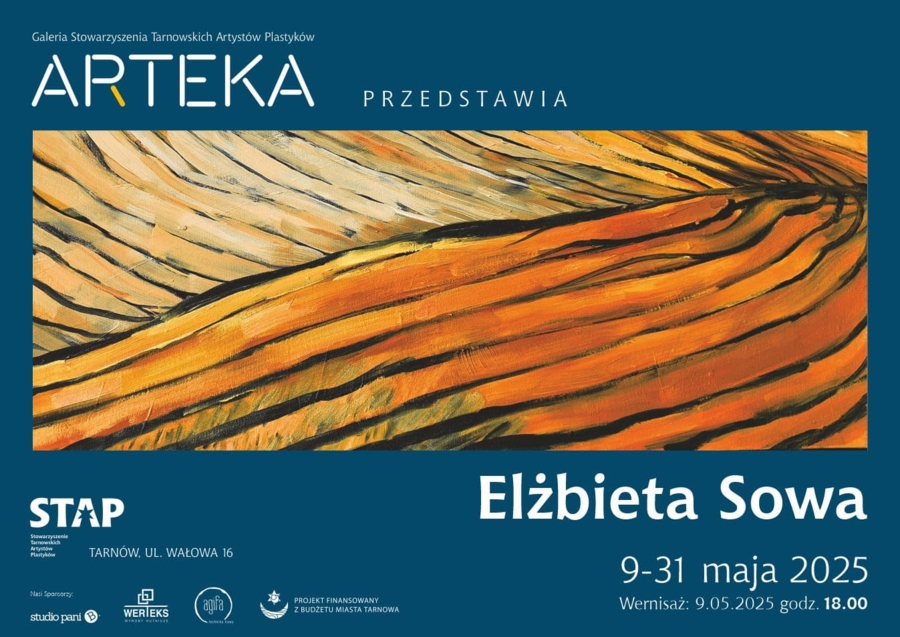 Zaproszenie na wystawę "Pejzaże" Elżbiety Sowy
