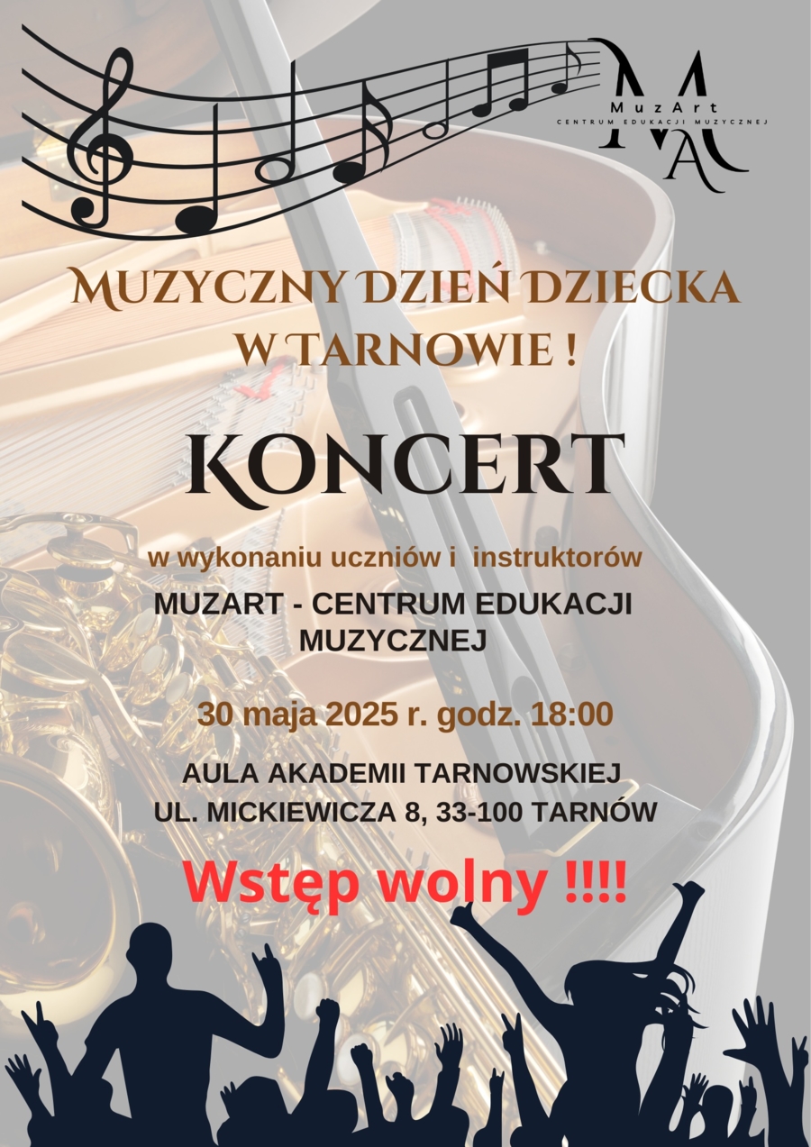 Plakat Muzycznego Dnia Dziecka w Tarnowie
