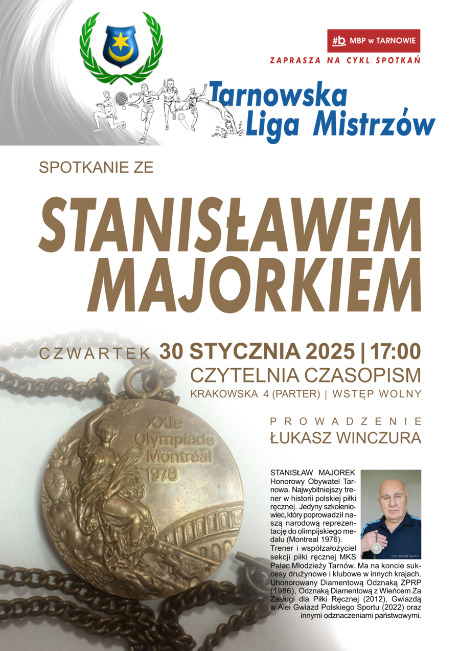 Plakat spotkania ze Stanisławem Majorkiem