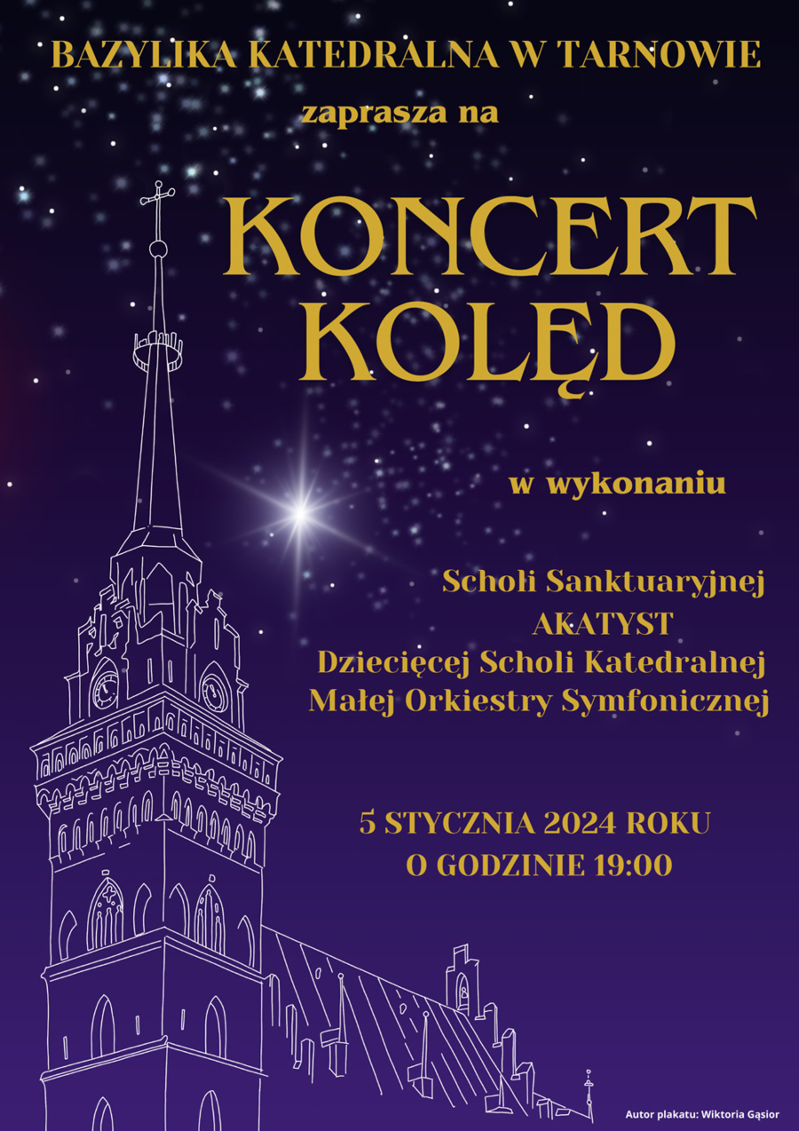 Plakat koncertu kolęd