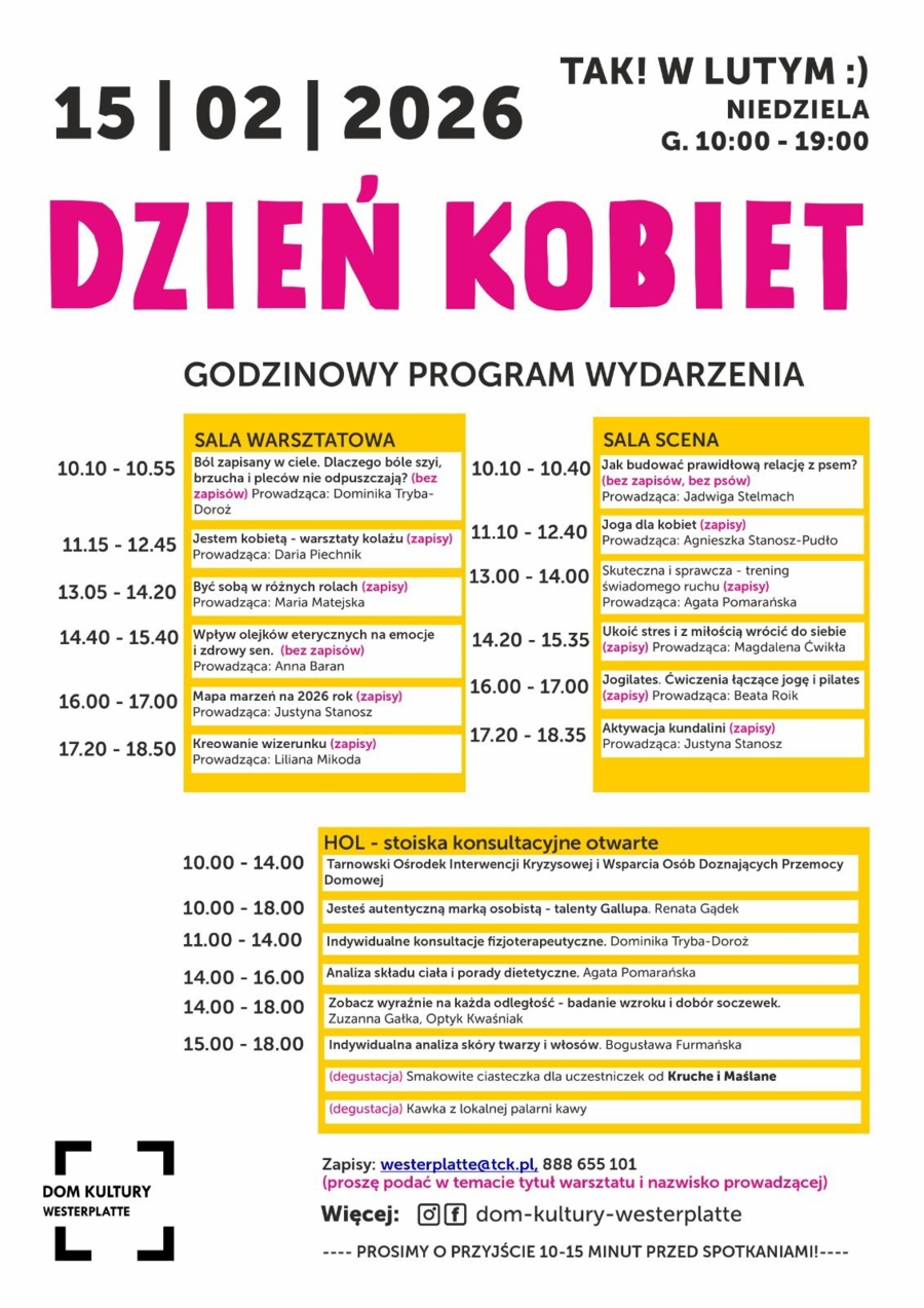 plakat z harmonogramem