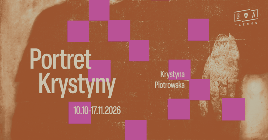 Plakat wystawy "Portret Krystyny"