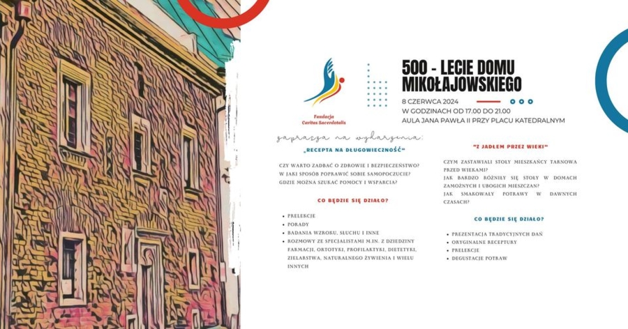 Plakat wydarzenia „Z jadłem przez wieki – recepta na długowieczność”