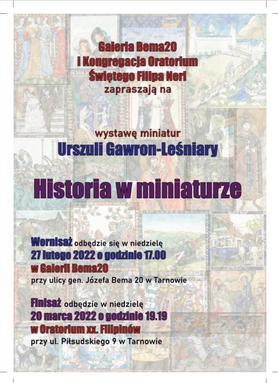 plakat Historia w miniaturze