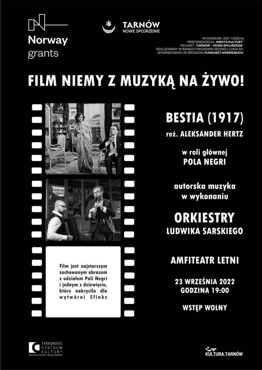 Film niemy z muzyką na żywo - 23 września o 19 w amfiteatrze