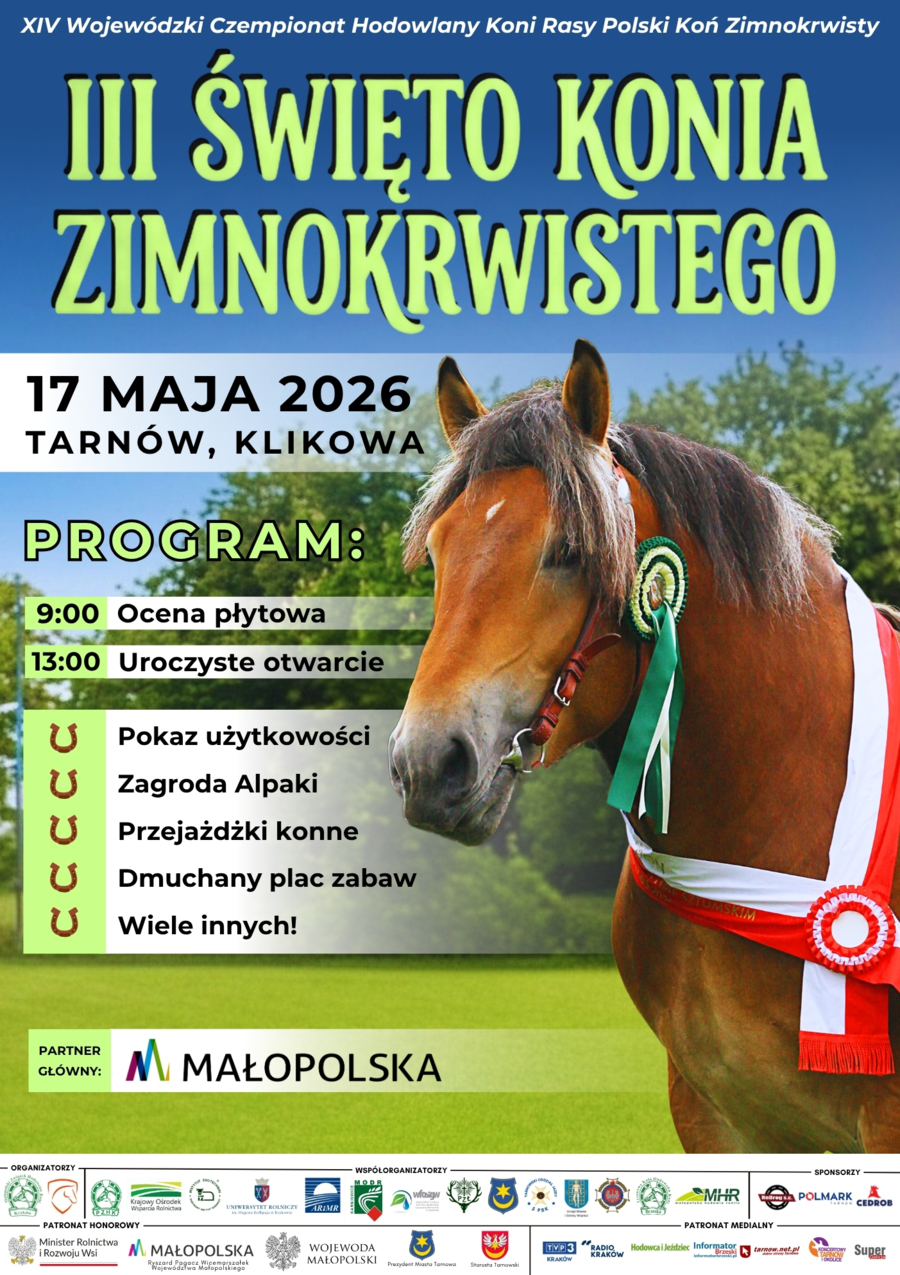 Plakat III Święta Konia Zimnokrwistego