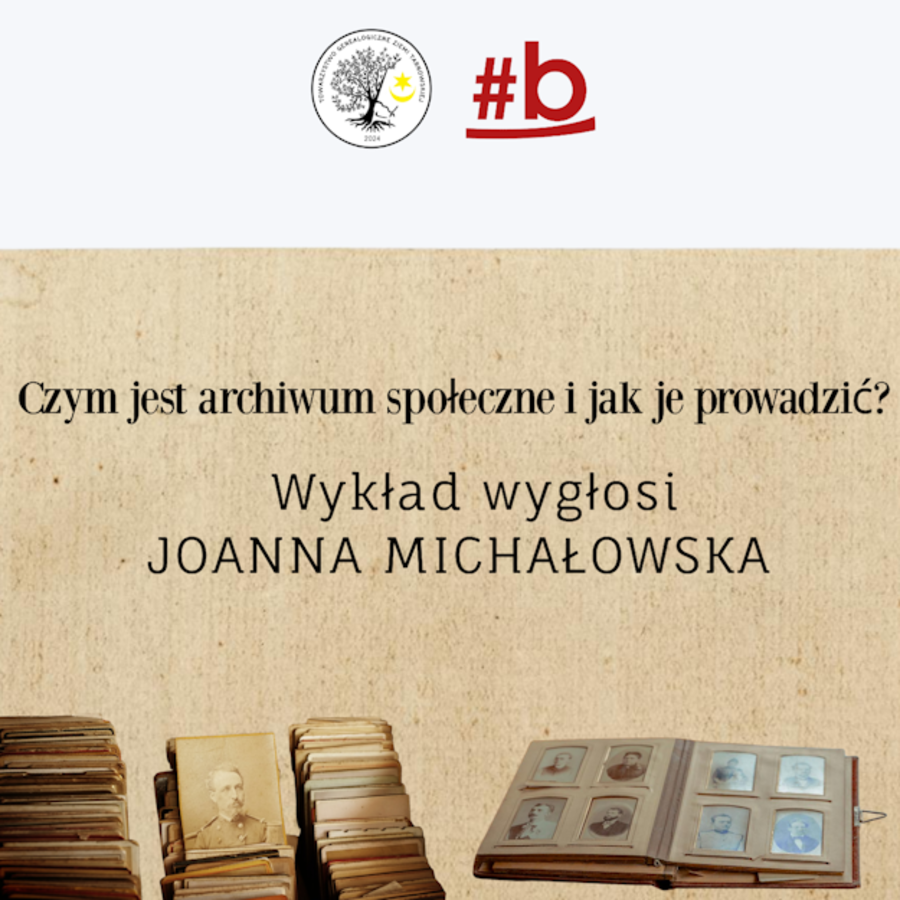 Plakat wykładu Joanny Michałowskiej