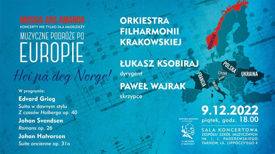 Plakat koncertu Filharmonii Krakowskiej