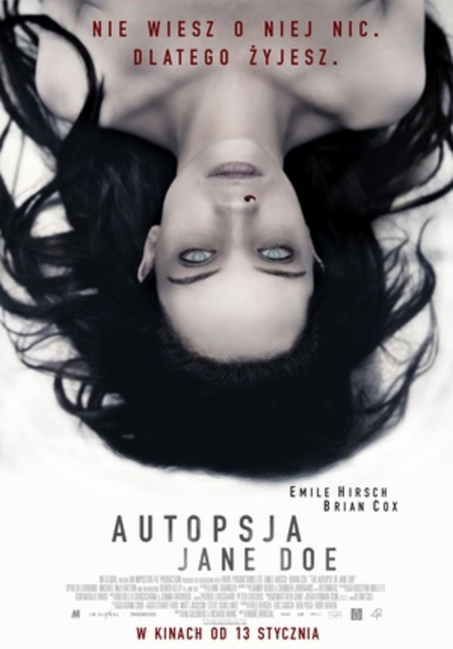 Plakat filmu "Autopsja Jane Doe"