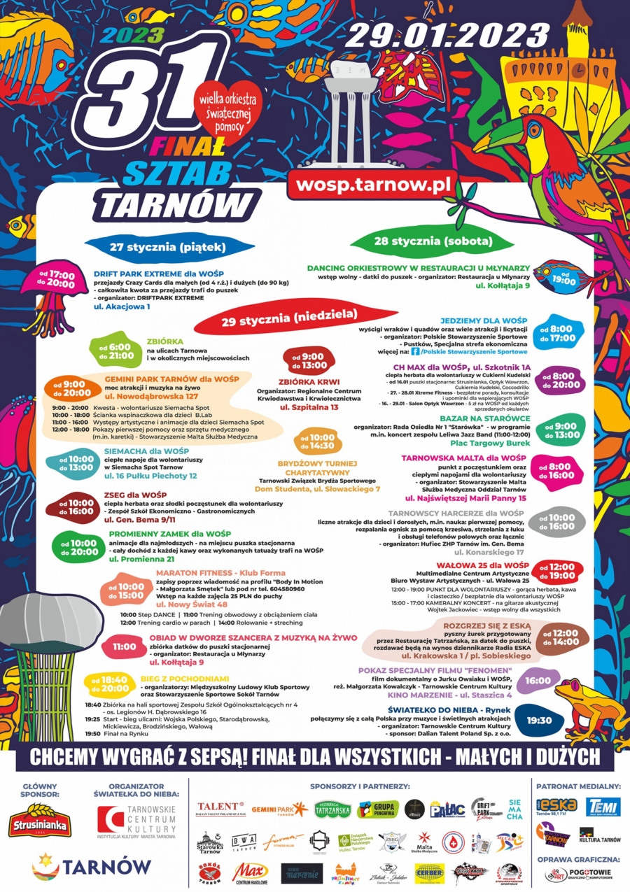 Plakat 31. Finału Wielkiej Orkiestry Świątecznej Pomocy