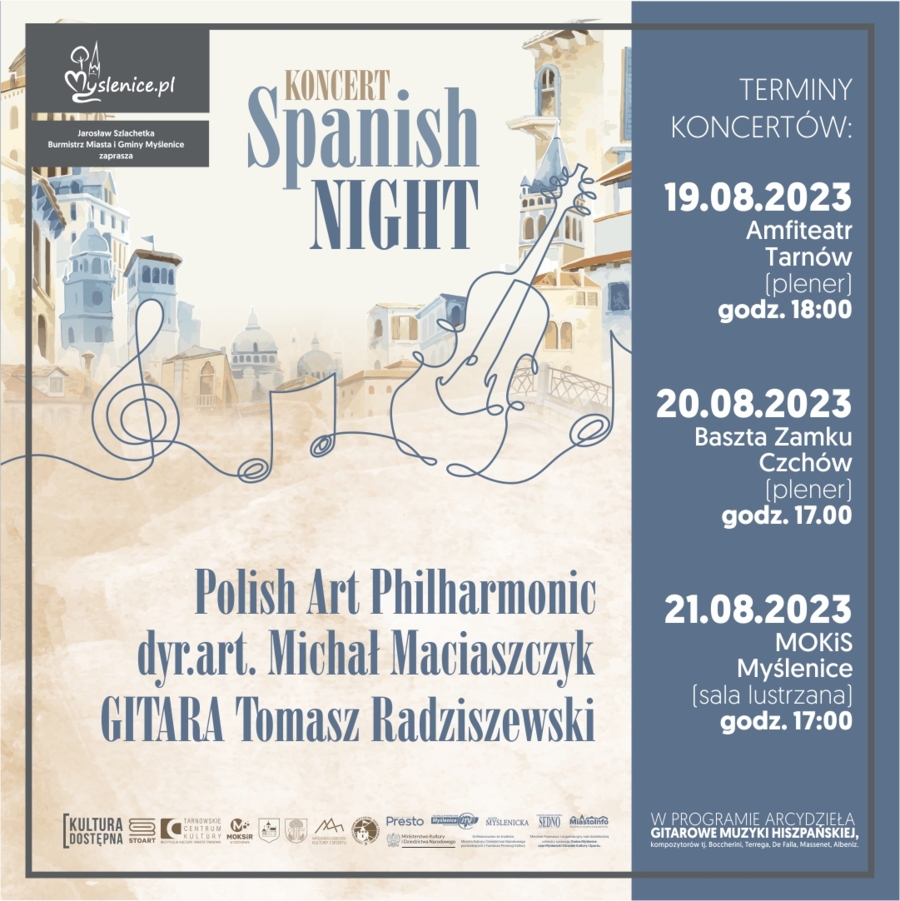 Plakat koncertu "Spanish Night"
