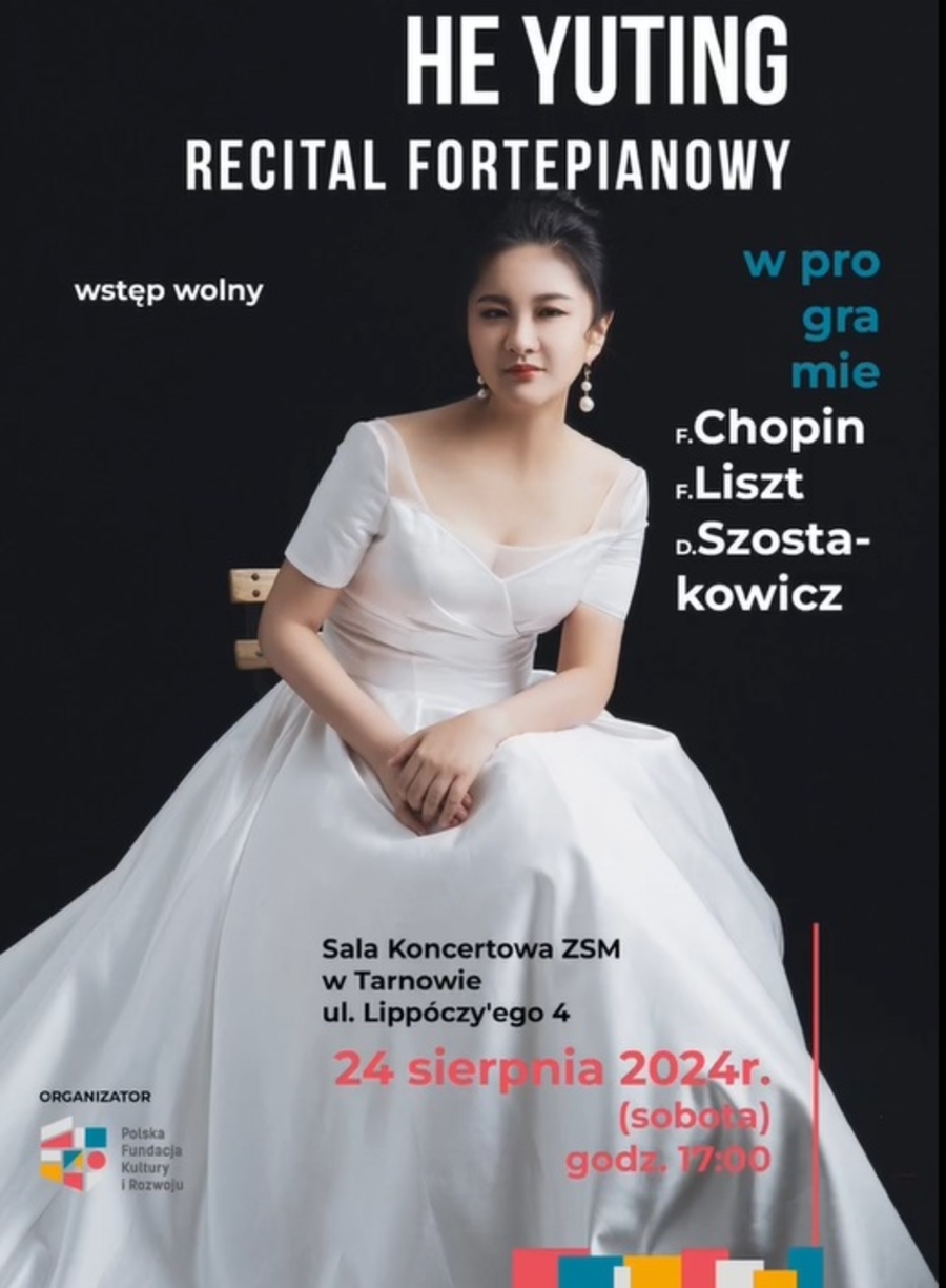 Plakat recitalu Yuting He