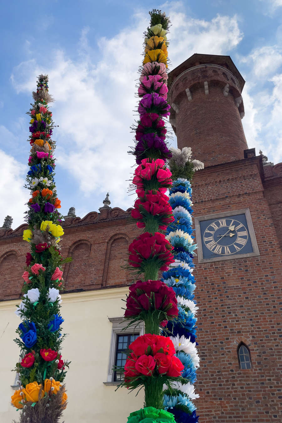 Palmy wielkanocne na rynku w Tarnowie
