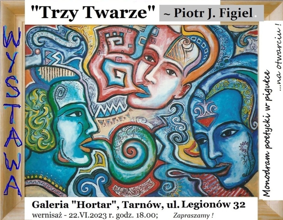 Plakat wystawy "Trzy twarze"