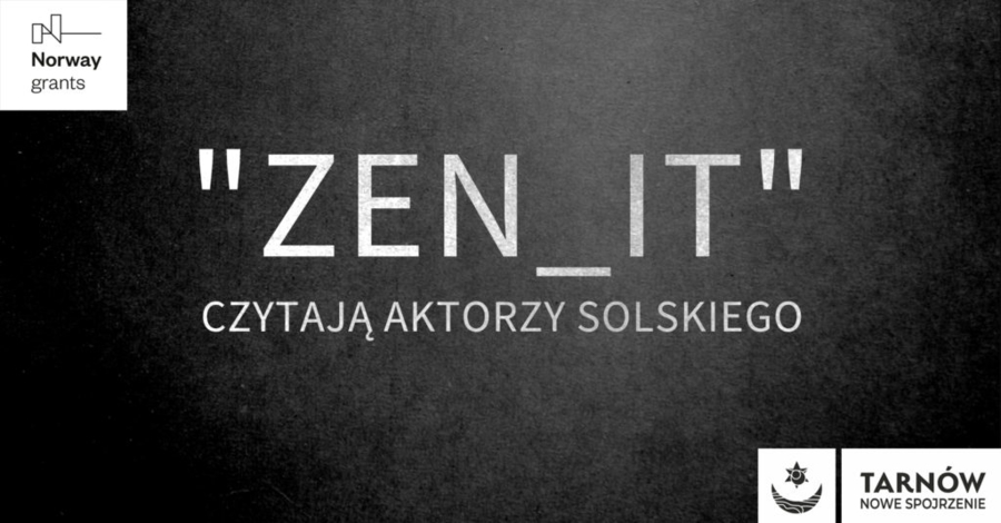 Plakat czytania performatywnego "ZEN_IT"