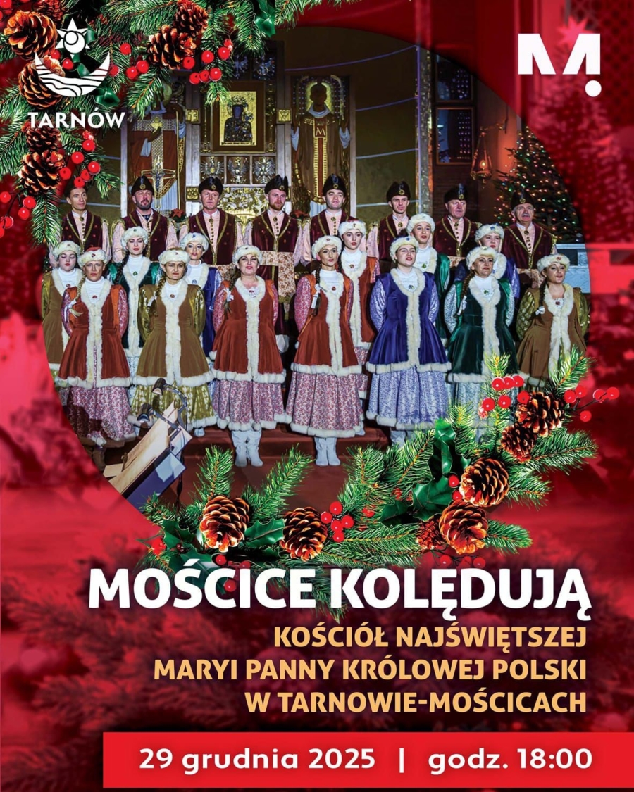 Na zdjęciu plakat ze zdjęciem Zespołu Pieśni i Tańca Świerczkowiacy z nazwą wydarzenia, datą, miejscem i godziną