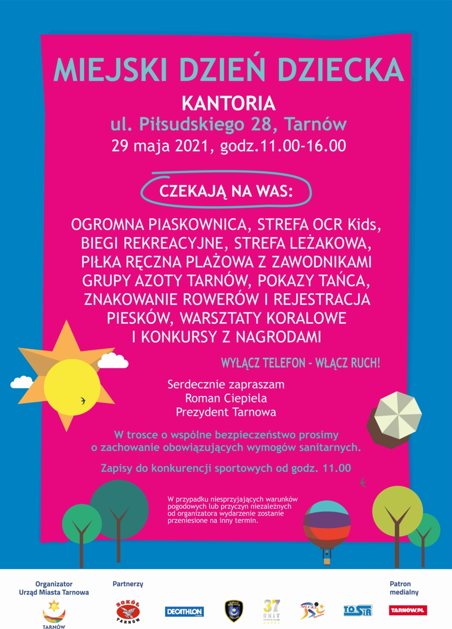 Plakat Miejskiego Dnia Dziecka