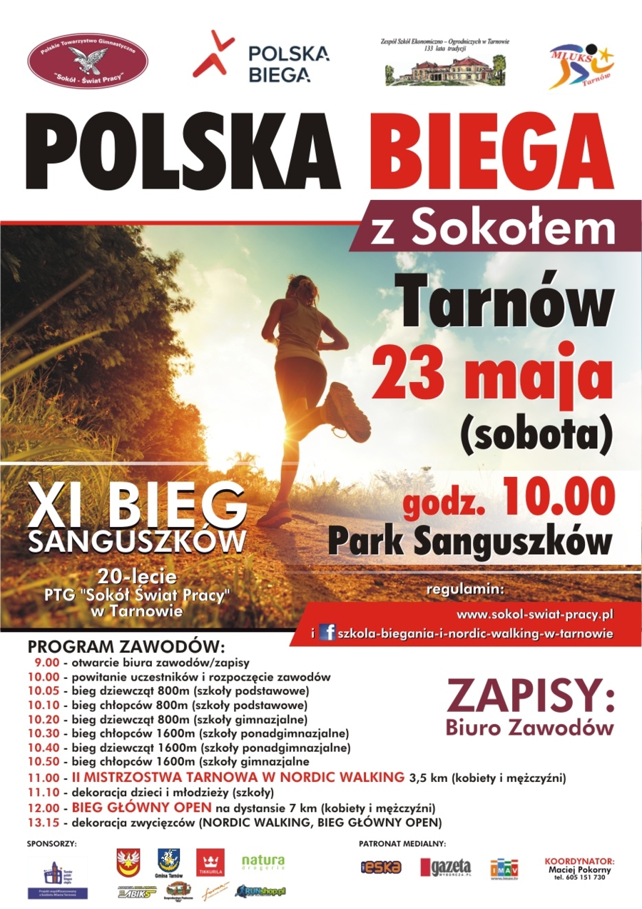 Pobiegną również z kijkami